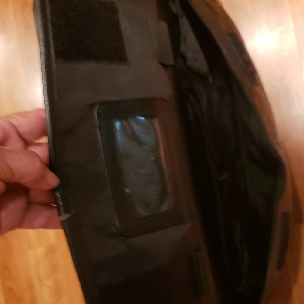 Black Leather Men's Briefcase